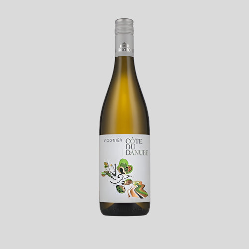 bottle of white wine cote de danube 75 cl bottle