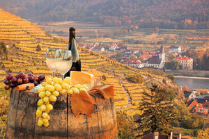 Austrian wine-White-Wine-With-Barrel-