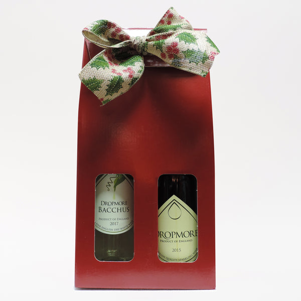 Add a Red 2 Bottle Gift Carrier & Bow